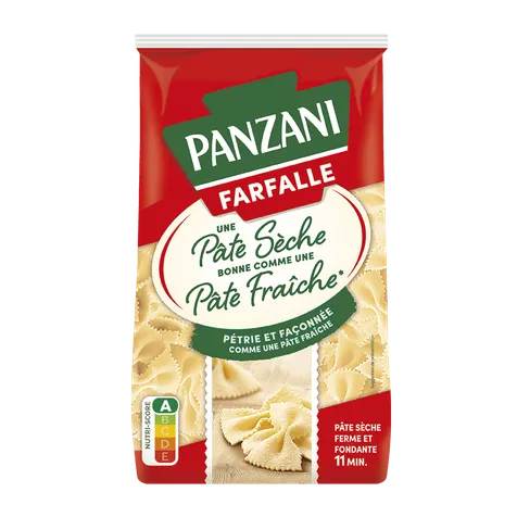 Farfalle Panzani de la gamme une pâte sèche comme des pâtes fraiches